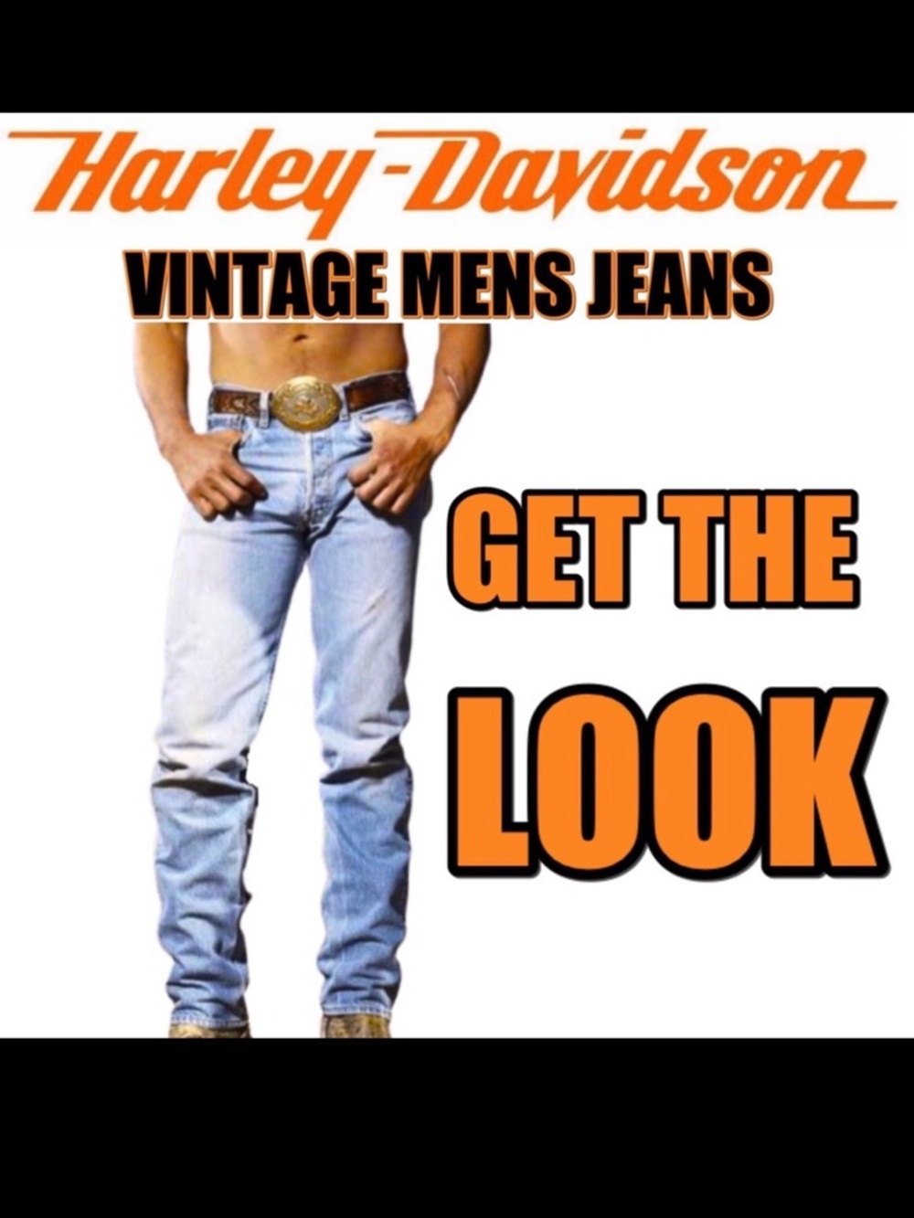 🔥MENS VINTAGE HARLEY-DAVIDSON JEANS🔥